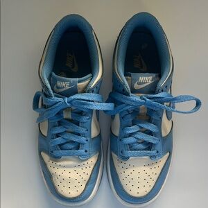 Nike Kids Dunk Sneakers in Light Blue and Off White